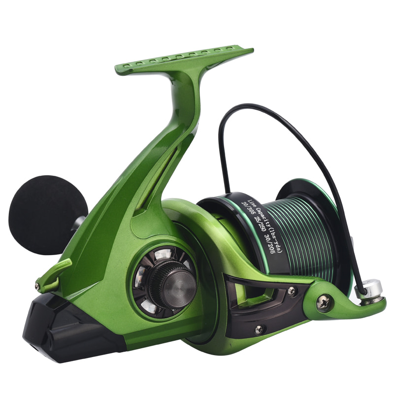 Green Metal role za duboku morsku ribu Distant Wheel Daljinski kotač Raft Wheel Bait Role za bacanje rotirajuća rola za ribolov