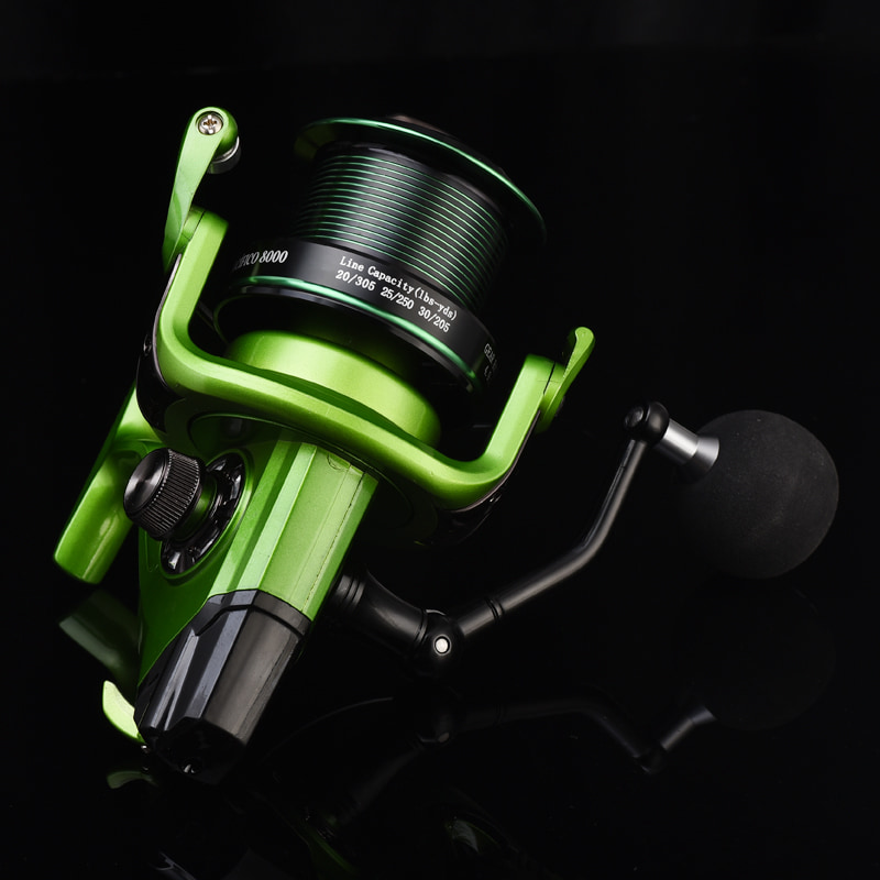 Green Metal role za duboku morsku ribu Distant Wheel Daljinski kotač Raft Wheel Bait Role za bacanje rotirajuća rola za ribolov